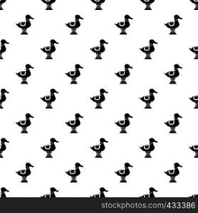 Duck spring see saw pattern seamless in simple style vector illustration. Duck spring see saw pattern vector