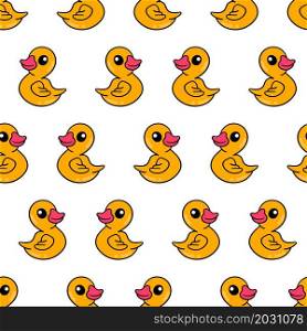 duck toy seamless pattern textile print