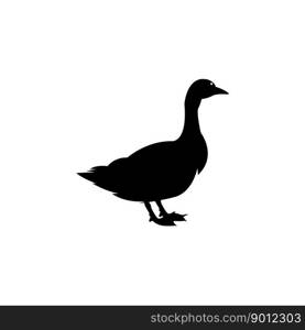 duck vector icon illustration logo design