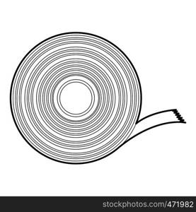 Duct tape icon. Outline illustration of duct tape vector icon for web design. Duct tape icon, outline style