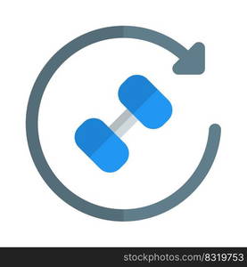 Dumbbell around for high stren>h exercise routi≠