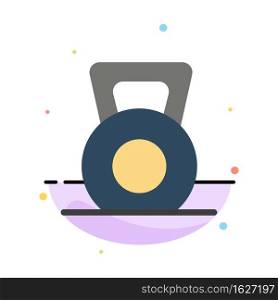 Dumbbell, Fitness, Gym, Lift Abstract Flat Color Icon Template
