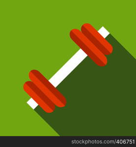 Dumbbell icon. Flat illustration of dumbbell vector icon for web design. Dumbbell icon, flat style