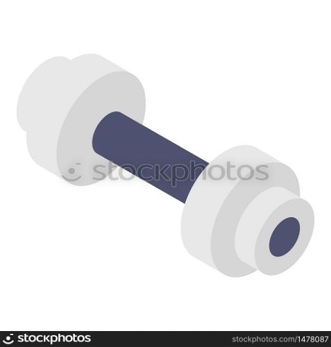 Dumbbell icon. Isometric of dumbbell vector icon for web design isolated on white background. Dumbbell icon, isometric style