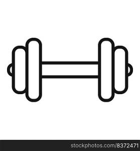 Dumbbell icon outline vector. Food diet. Health exercise. Dumbbell icon outline vector. Food diet