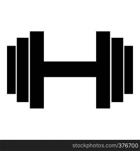Dumbbell icon. Simple illustration of dumbbell vector icon for web. Dumbbell icon, simple style