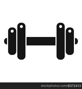 Dumbbell icon simple vector. Food diet. Health exercise. Dumbbell icon simple vector. Food diet