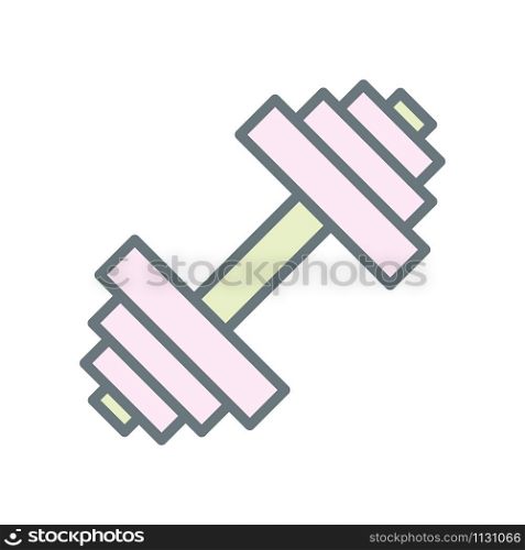 Dumbbell icon vector design templates on white background
