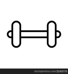 dumbbell icon vector line style