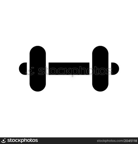 dumbbell icon vector solid style