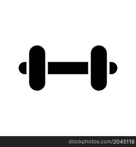 dumbbell icon vector solid style