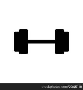 dumbbell icon vector solid style