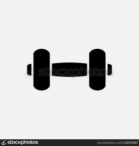 dumbbell icon vector solid style
