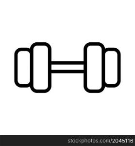 dumbbell line icon