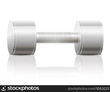 dumbbell workouts for sports vector illustration EPS 10 isolated on white background