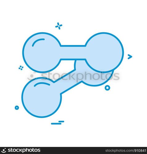 Dumbell icon design vector