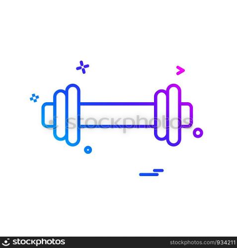 Dumbell icon design vector