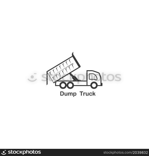 Dump truck icon vector illustration design template.