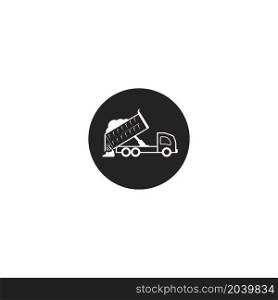 Dump truck icon vector illustration design template.