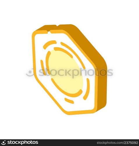 dumpling food isometric icon vector. dumpling food sign. isolated symbol illustration. dumpling food isometric icon vector illustration