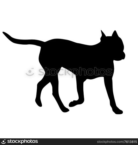 Dunker dog black silhouette on white background.. Dunker dog black silhouette on white background