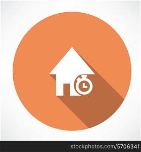 Duration Of Home Loans. Flat modern style vector illustration