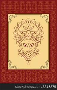 Durga Goddess of Power Vector Art