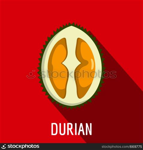 Durian icon. Flat illustration of durian vector icon for web. Durian icon, flat style
