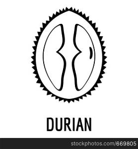 Durian icon. Simple illustration of durian vector icon for web. Durian icon, simple style.
