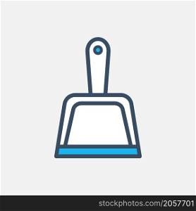 dustpan icon vector flat design