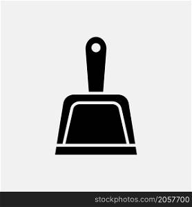 dustpan icon vector solid style