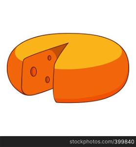Dutch cheese icon. Cartoon illustration of cheese vector icon for web design. Dutch cheese icon, cartoon style