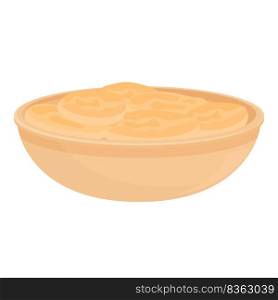Dutch cuisine bowl icon cartoon vector. Food board. Holland culture. Dutch cuisine bowl icon cartoon vector. Food board