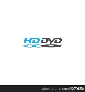 DVD logo icon design template vector