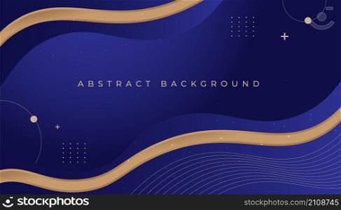 Dynamic blue background with abstract shapes