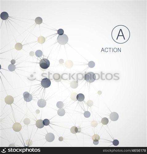 Dynamic molecule structure. Science and connection concept. Neurons abstract ball. Dynamic molecule structure. Science and connection concept. Neurons abstract ball.