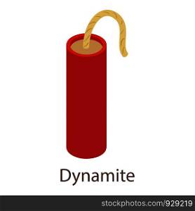 Dynamite icon. Isometric illustration of dynamite icon for web. Dynamite icon, isometric 3d style