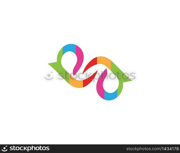 e a letter business icon logo design concept
