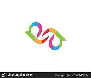 e a letter business icon logo design concept