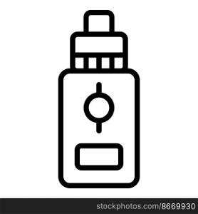 E cig bottle icon outline vector. Vape cigarette. Smoke liquid. E cig bottle icon outline vector. Vape cigarette