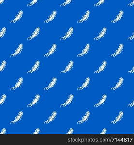 E coli bacteria pattern vector seamless blue repeat for any use. E coli bacteria pattern vector seamless blue