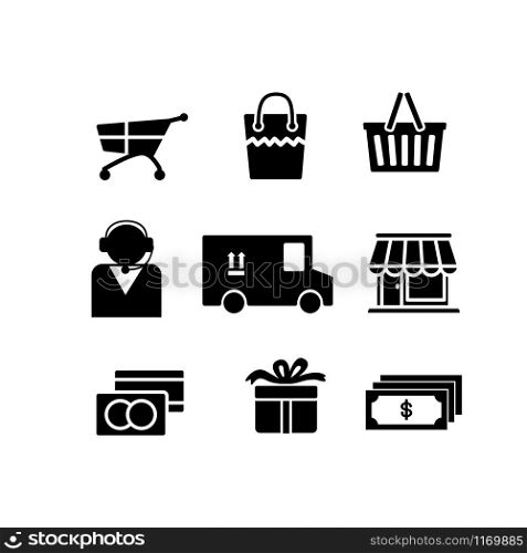 E commerce icon design template