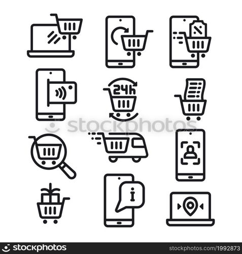 e-commerce icons set