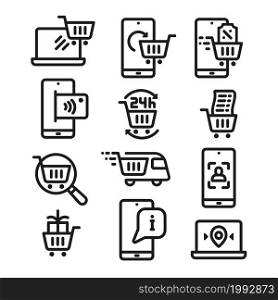e-commerce icons set