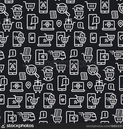 e-commerce seamless pattern
