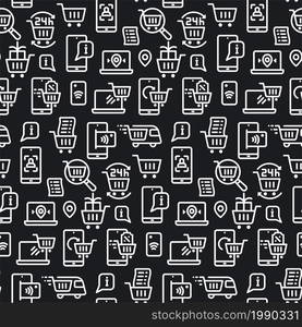 e-commerce seamless pattern