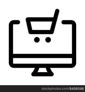 E-commercing website portal viewed on desktop computer