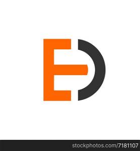 E D Letter Logo Template Illustration Design. Vector EPS 10.