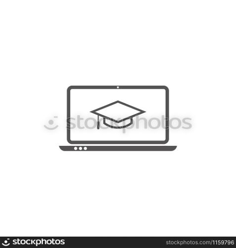 E learning graphic design template vector isolated illustration. E learning graphic design template vector isolated