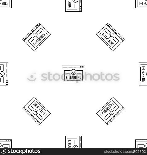 E learning pattern seamless vector repeat geometric for any web design. E learning pattern seamless vector